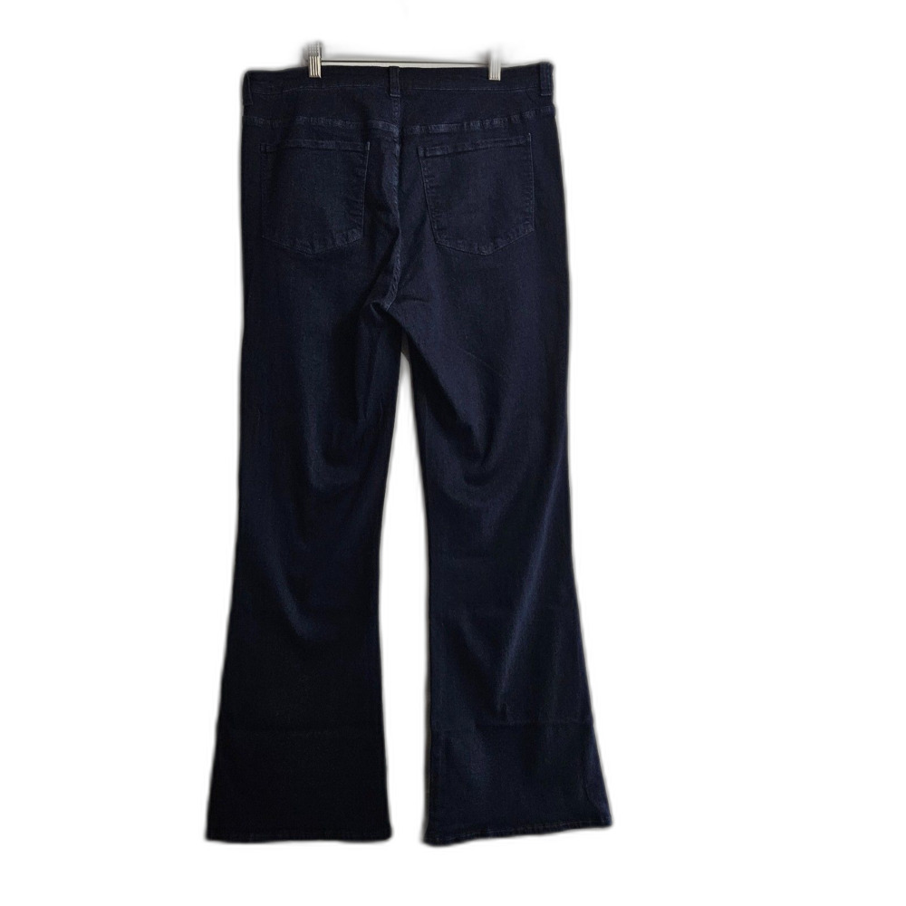 New Universal Standard Flare Sava High Rise Indigo Sz 16 Tall 33" Inseam - Picture 3 of 10